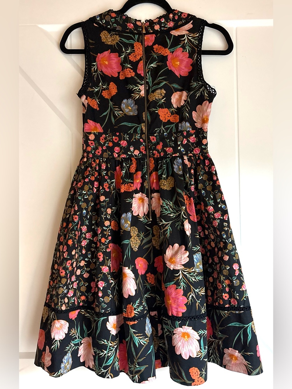 Kate Spade Whimsical Floral Fit & Flare Dress Size 0 Cottagecore Wedding Guest - Picture 4 of 10